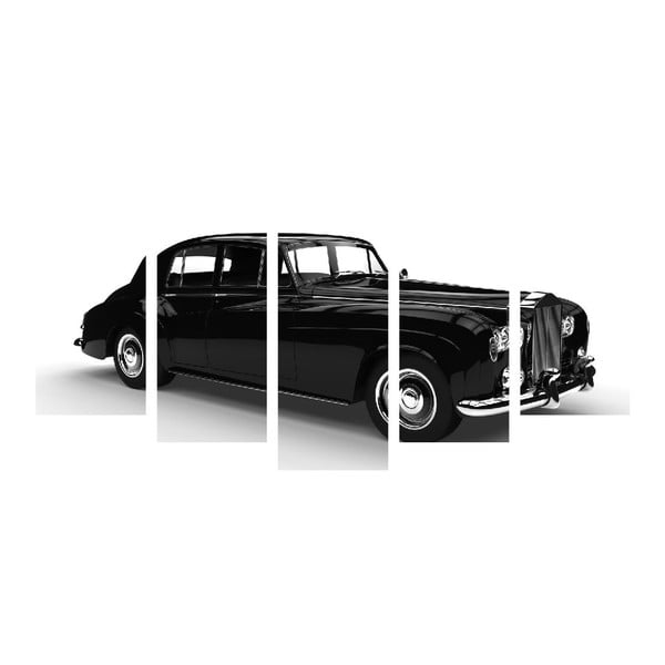 Viacdielny obraz Black&White Car