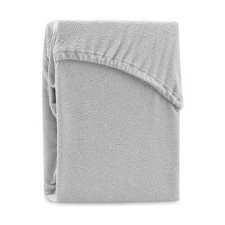 Elastická plachta na dvojlôžko v sivej farbe AmeliaHome Ruby Siesta, 220-240 x 220 cm