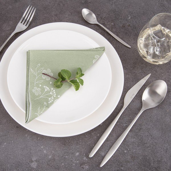 Antikoro príbor 24 ks v striebornej farbe – Orion-image-2