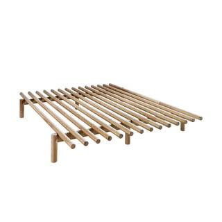 Dvojlôžková posteľ z borovicového dreva Karup Design Pace Natural, 160 x 200 cm