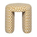 Žltá čalúnená stolička Charlie – WOOOD