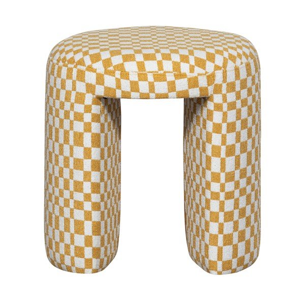 Žltá čalúnená stolička Charlie – WOOOD