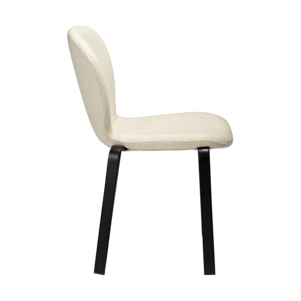Krémovobiela čalúnená jedálenská stolička Heap – DAN-FORM Denmark-image-2