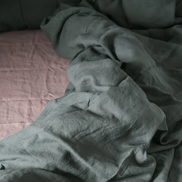 Ružová/hnedá ľanová plachta 180x260 cm Ashes of Roses – Linen Tales-image-2