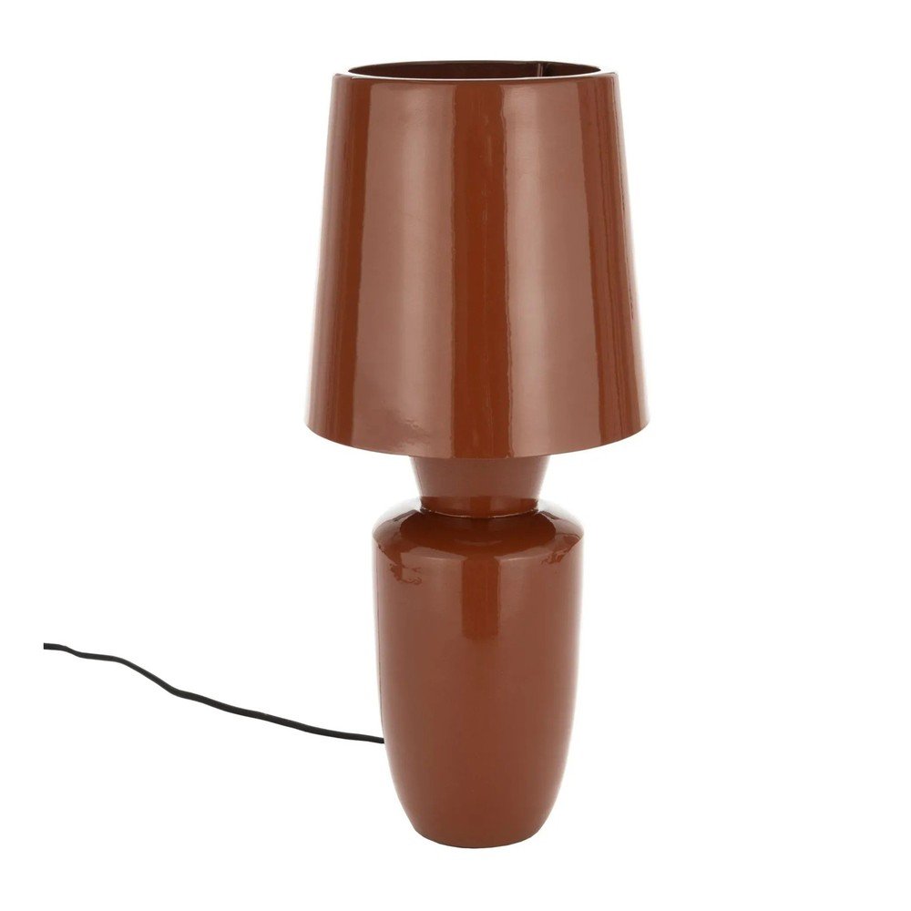 E-shop Kovová stolová lampa v terakotovej farbe s kovovým tienidlom (výška 42 cm) Classy – Zuiver