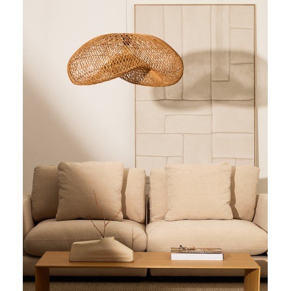 Ratanové tienidlo v prírodnej farbe 58x85 cm Isora – Kave Home-image-1