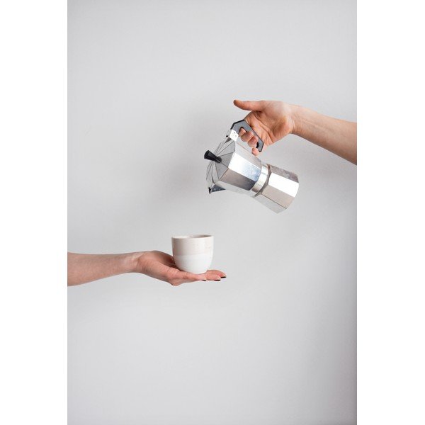 Ružovo-biela kameninový hrnček ÅOOMI Dust, 200 ml-image-2