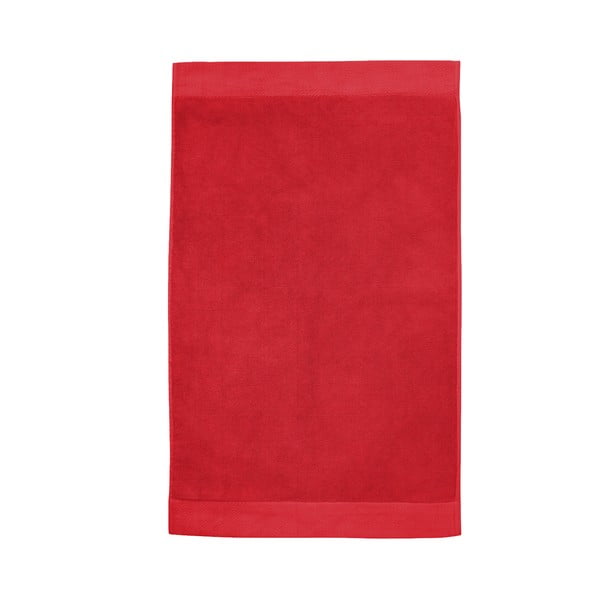 Červená kúpeľňová predložka Seahorse Pure, 50 × 90 cm