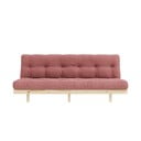 Ružová menčestrová pohovka 200 cm Lean – Karup Design