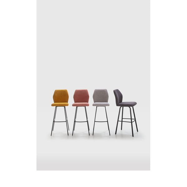 Barové stoličky v horčicovohnedej farbe v súprave 2 ks 75 cm Pol – Marckeric-image-1