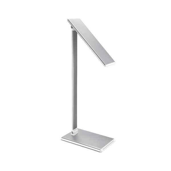 Stolová lampa v striebornej farbe s LED svetlom SULION Hawking-image-2