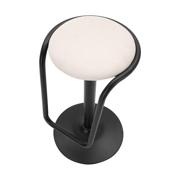 Biela/čierna čalúnená barová stolička s nastaviteľnou výškou (výška sedadla 61 cm) Destiny – Mauro Ferretti-image-4