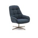 Otočné kreslo sivomodré Jaspe – Kave Home