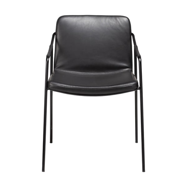 Čierna jedálenská stolička z imitácie kože DAN-FORM Denmark Boto-image-1
