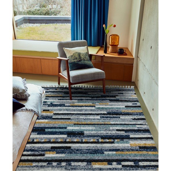 Modrý koberec Asiatic Carpets Emir, 200 x 290 cm-image-4