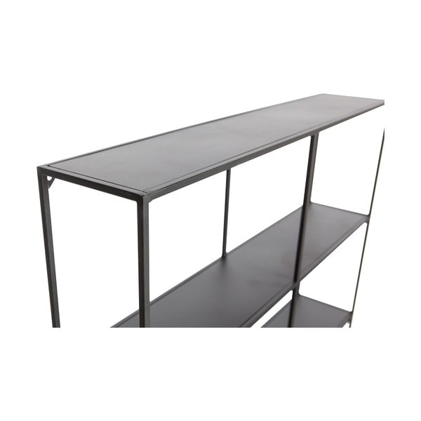 Čierna poschodová kovová polica Meert – WOOOD-image-3