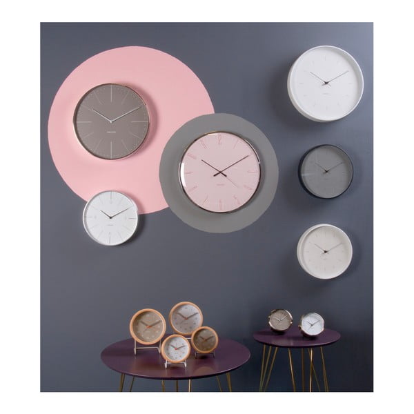 Biele nástenné hodiny Karlsson Butterfly, ⌀ 27,5 cm-image-3