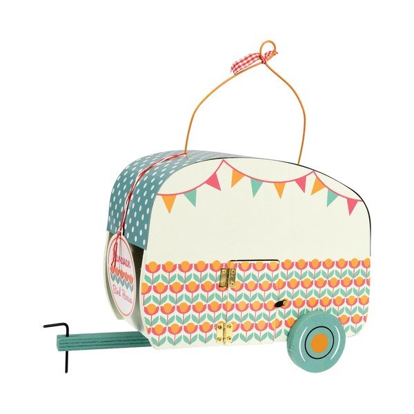 Drevená vtáčia búdka v tvare karavanu Rex London Frank-image-3