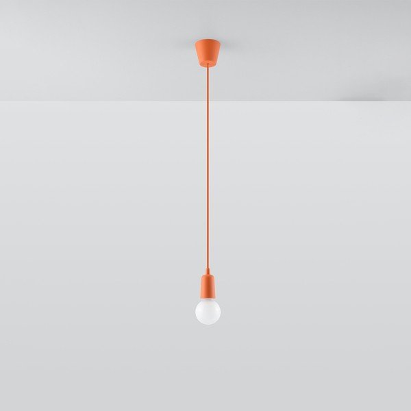 Oranžové závesné svietidlo ø 5 cm Rene – Sollux-image-3