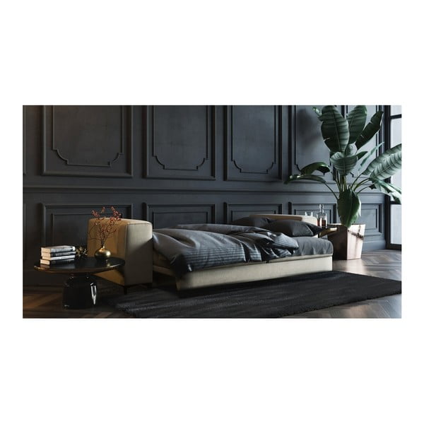 Svetlobéžová rozkladacia pohovka Devichy Rothe, 256 cm-image-3