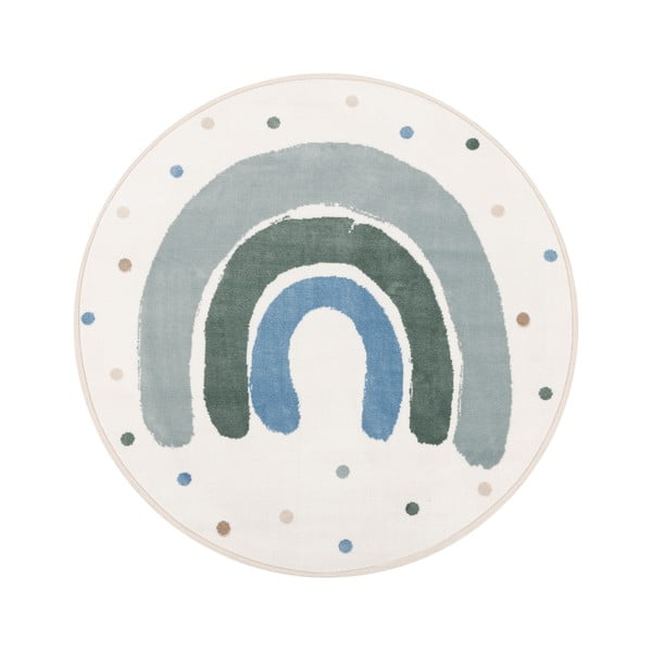 Zelený/slonovinový detský koberec ø100 cm Joyful Mint – FD