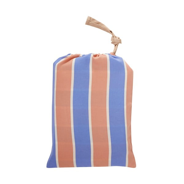 Modro-oranžové obliečky z bavlneného saténu Hübsch Hilda, 140 x 200 cm-image-2