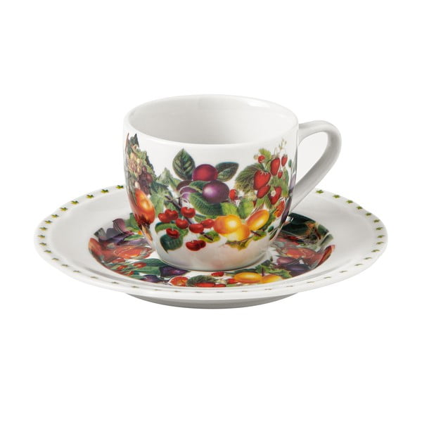 Súprava 4 porcelánových šálok s tanierikmi Brandani Le Primizie-image-1