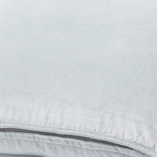 Strieborný vankúš Fluweel, 45x45 cm-image-1