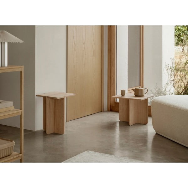 Odkladací stolík z dubového dreva 45x45 cm Engawa – Blomus-image-4