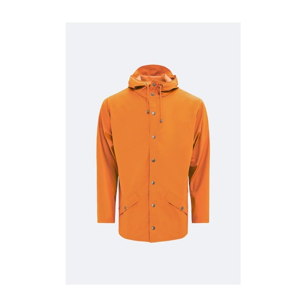 Oranžová unisex bunda s vysokou vodeodolnosťou Rains Jacket, veľkosť XS / S