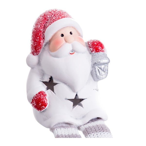 Červeno-biela svetelná dekorácia s vianočným motívom Santa Claus – Casa Selección-image-1