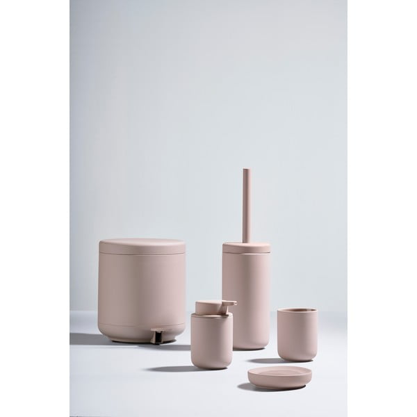 Svetloružová porcelánová nádobka na mydlo Ume – Zone-image-1