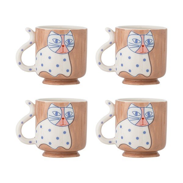 Svetlohnedé hrnčeky v súprave 4 ks Missy – Bloomingville