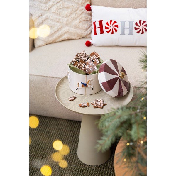 Zamatový dekoračný vankúš s vianočným motívom 60x30 cm Ho Ho Ho – Catherine Lansfield-image-4