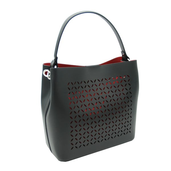 Čierna kabelka z pravej kože Andrea Cardone Albertina