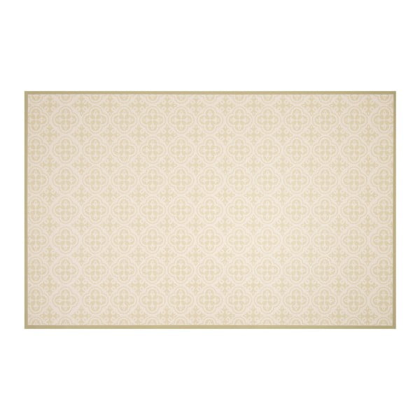 Béžovozelený vinylový koberec Zala Living Joelle,195 × 120 cm
