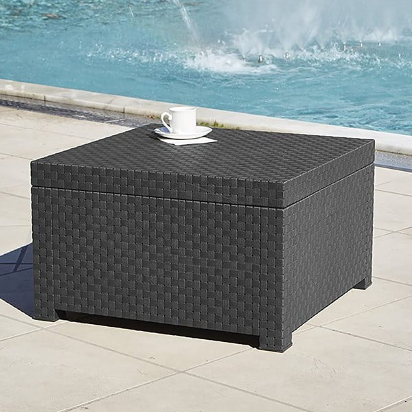 Záhradný odkladací stolík z umelého ratanu 56x56 cm – Juinsa-image-1