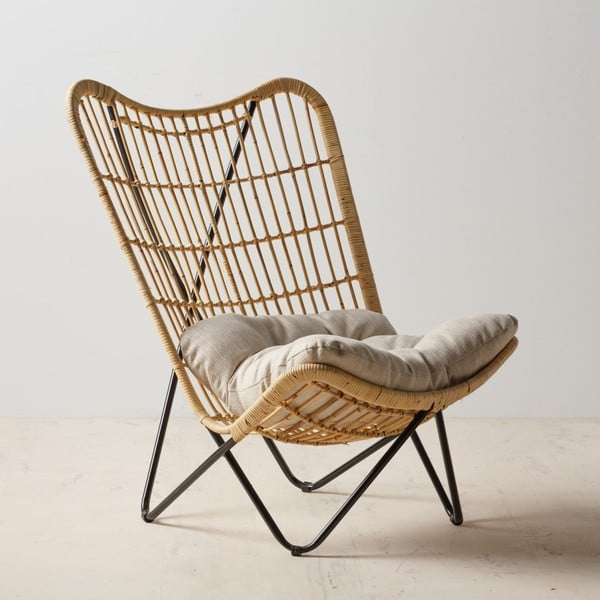 Kreslo s výpletom v prírodnej farbe – Ixia-image-2