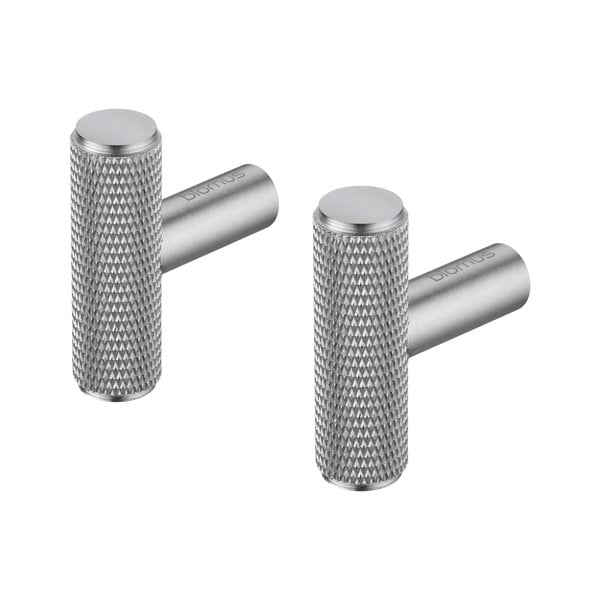 Nástenné kovové háčiky v súprave 2 ks v matne striebornej farbe Rof – Blomus