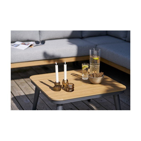 Sivá čalúnená záhradná lounge súprava pre 4 osoby Comillas – House Nordic-image-3