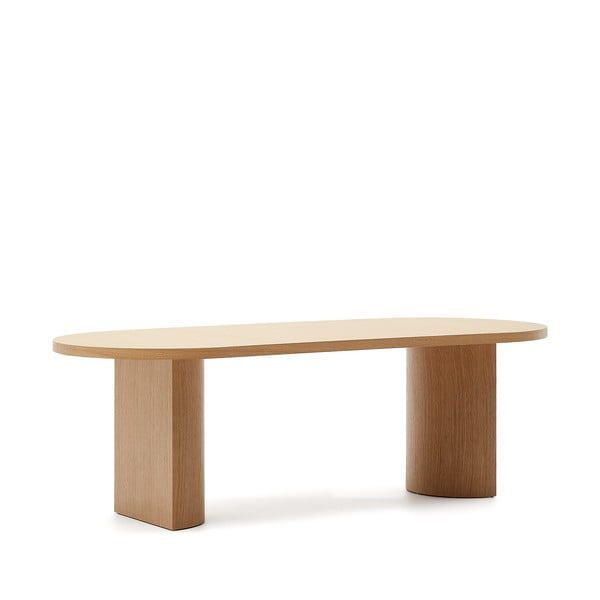 Jedálenský stôl v dekore duba 100x240 cm Nealy – Kave Home-image-3