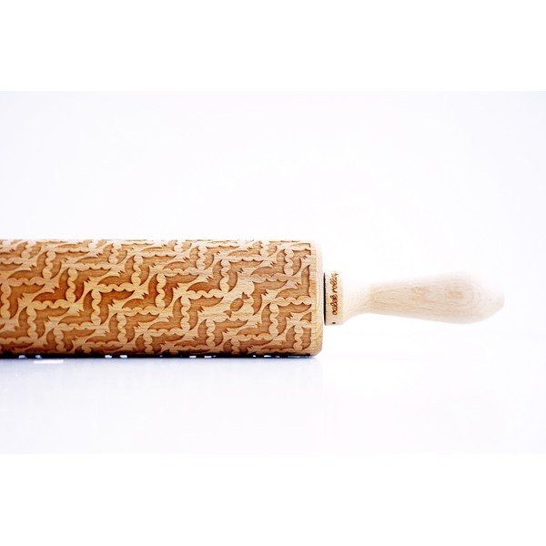 Drevený embosovaný valček na cesto Valek Bats-image-1