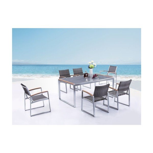 Sivé záhradné kreslo Ava – Garden Pleasure-image-4