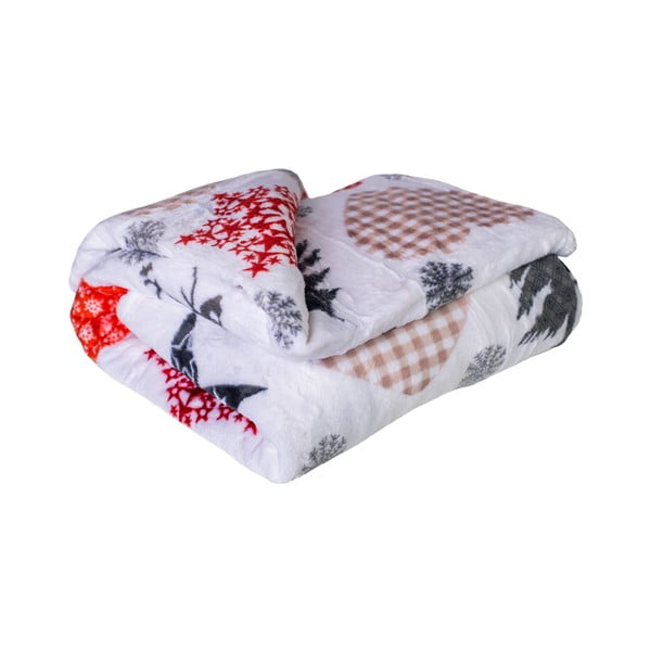 Vianočná televízna deka z mikroplyšu 200x150 cm Deer - My House-image-1