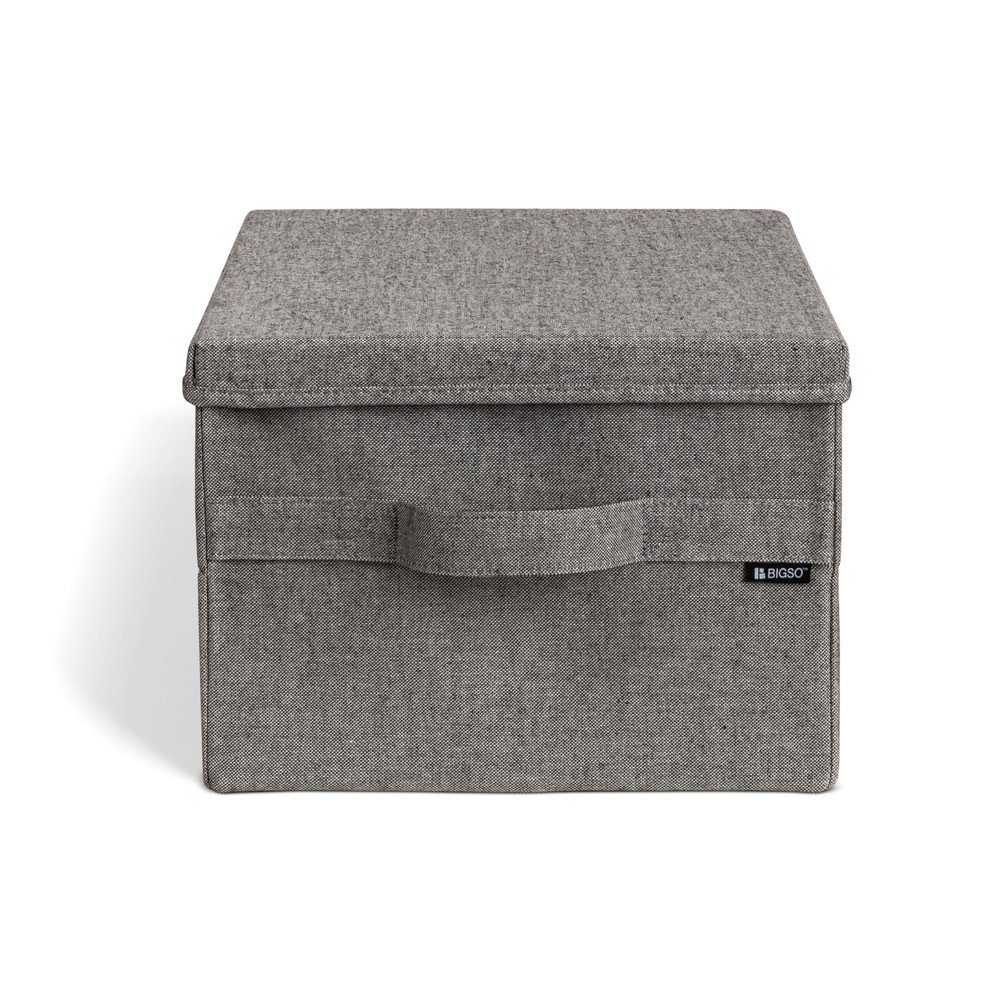 Sivý látkový úložný box s vekom 31x41x22 cm Soft Storage Medium – Bigso