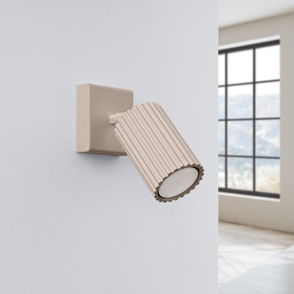 Taupe kovové bodové svietidlo 8x16 cm Gleam – Sollux-image-2