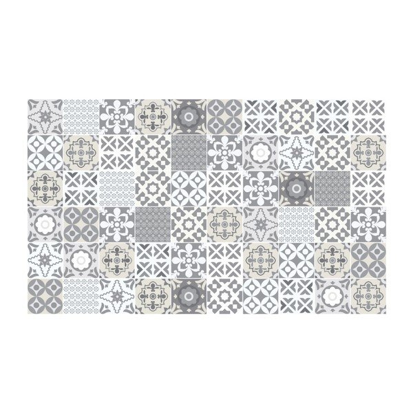 Sada 60 nástenných samolepiek Ambiance Wall Decal Tiles Artistic Shade of Grey, 20 × 20 cm-image-2