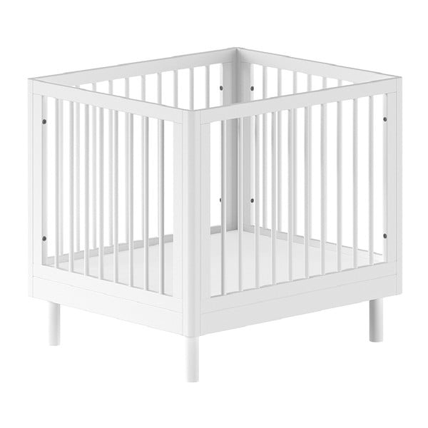 Biela detská ohrádka z bukového dreva 95x75 cm Forrest – Vipack