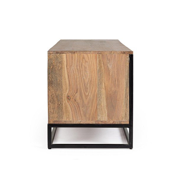 TV stolík z masívu sheesham v prírodnej farbe 175x50x45 cm Nartan – Bizzotto-image-4