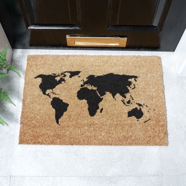Rohožka z kokosového vlákna 40x60 cm World Map – Artsy Doormats-image-2